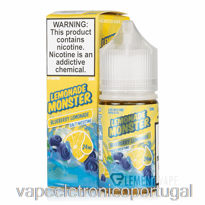 Limonada De Mirtilo Eletrônico Vape - Sais Monstruosos De Limonada - 30ml 24mg